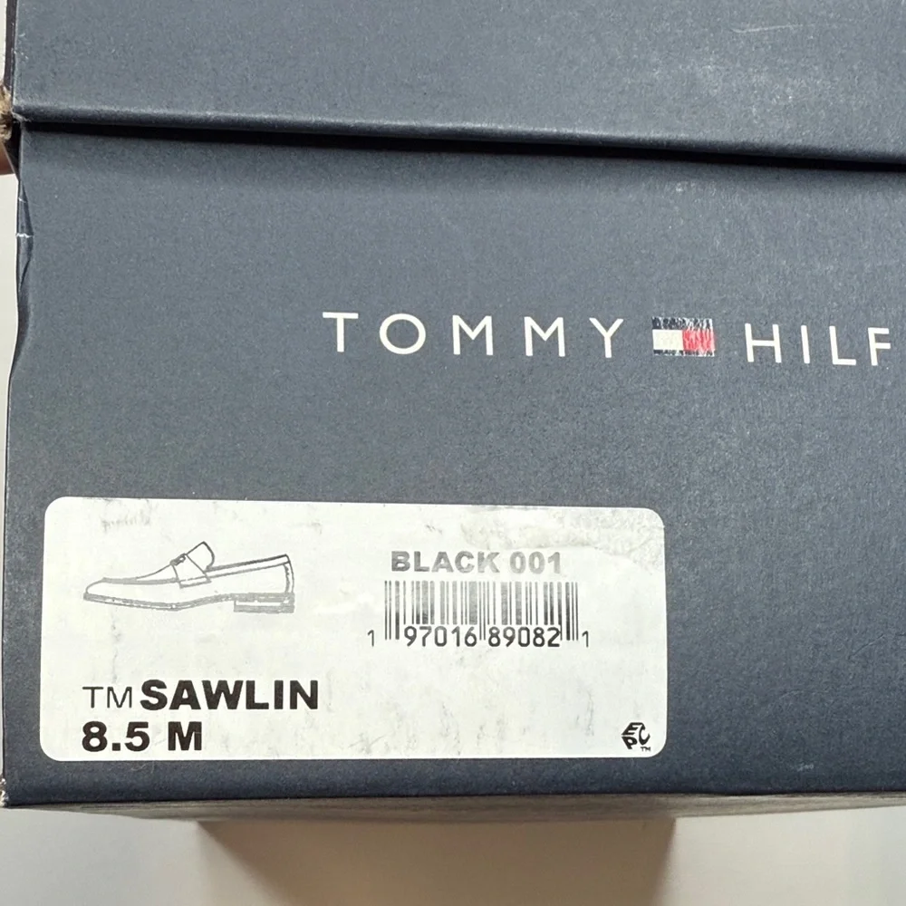 Tommy Hilfiger Men's Sawlin Logo Embellished Dress Loafers- Size 8.5M